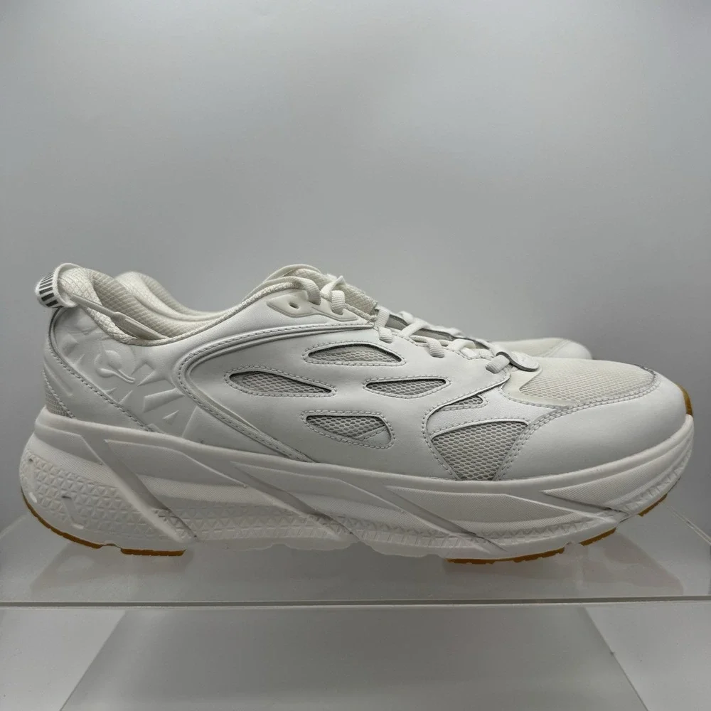Brand New Hoka One One White Clifton L Athletics Shoes 1160050 WWH Men's Size 13